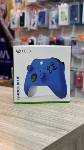 LOJA FÍSICA. CONTROLE SHOCK BLUE XBOX | RETIRE AINDA HOJE