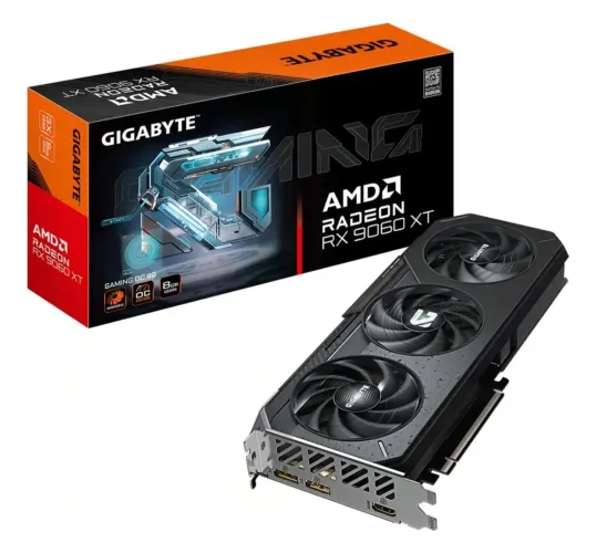 Placa De Video Gigabyte Rx 9060 Xt Gaming Oc 8gb Gddr6