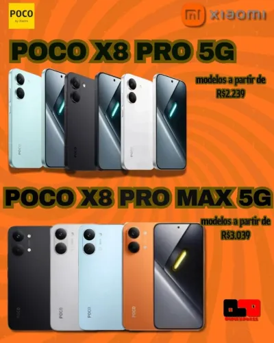 Poco X8 Pro e Poco X8 Pro Max! Ótimos preços 
