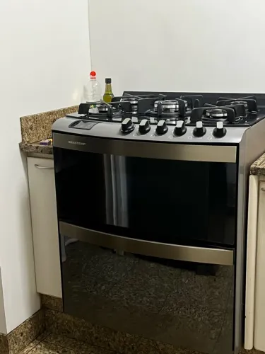 Fogão 5 bocas Duplo forno Brastemp