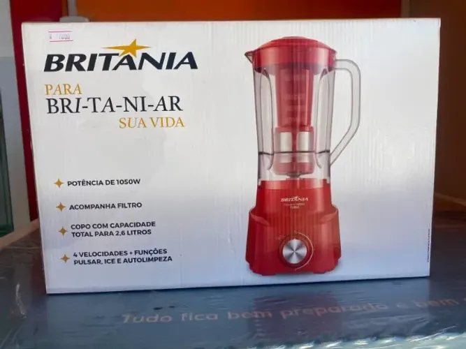 LIQUIDIFICADOR BRITÂNIA POTÊNCIA DE 1050W VALOR 170,00