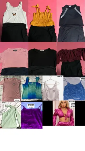 Lote de blusas - TAM M e G 