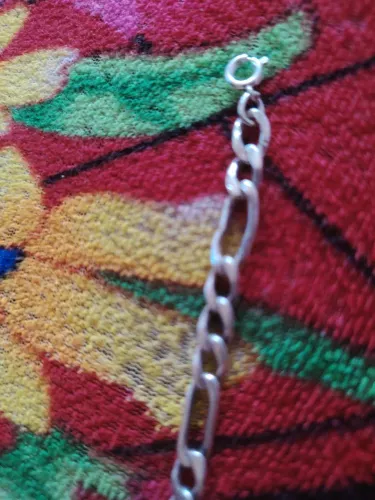 Pulseira de prata maciça imperdível