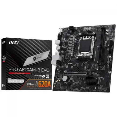 Placa Mãe AM5 A620AM-B EVO DDR5 MSI PRO 1 Ano de Garantia - WZetta