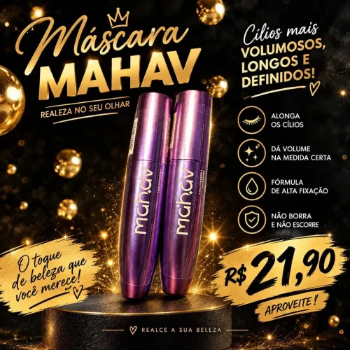 MÁSCARA DE CÍLIOS MAHAV
