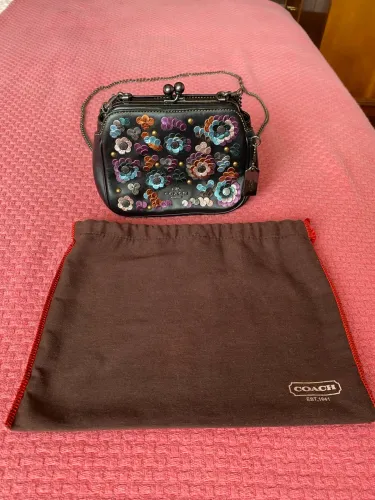 Bolsa Coach couro legítima peça rara