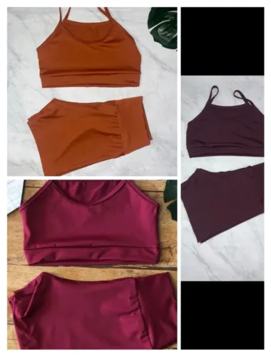 Conjunto de academia , tecido suplex vestem do 38 ao 42