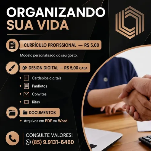 Faço currículos e arte digital 