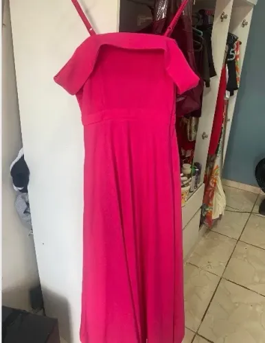 VESTIDO FORMAL ROSA PINK 