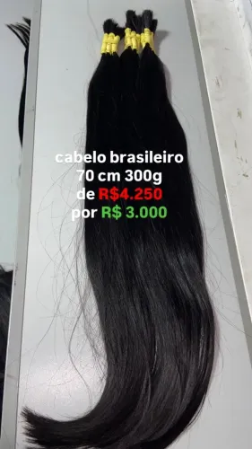 Cabelo brasileiro 70 cm 300g