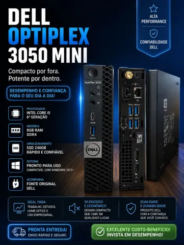 Dell optiplex i5 6 th 8 GB RAM SSD 240 GB