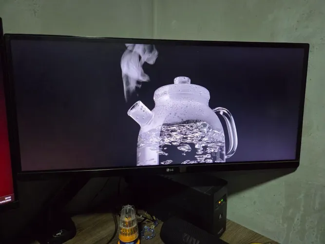 Monitor lg ultra wide full hd (leia a descrição)