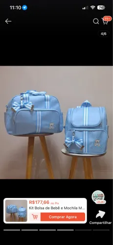 vendo um bolsa de bebê