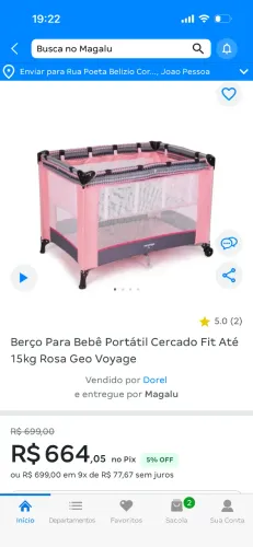 Vendo Cercadinho berço portátil