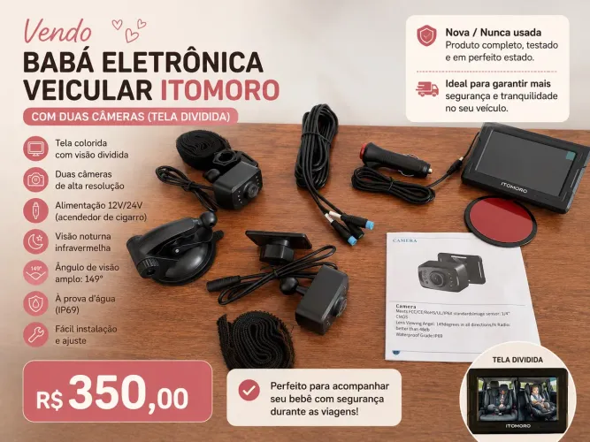 Babá eletrônica veicular Itomoro