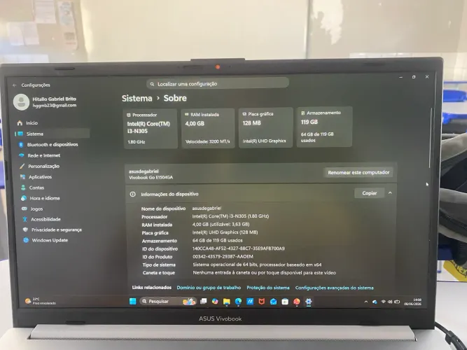 Vendo notebook