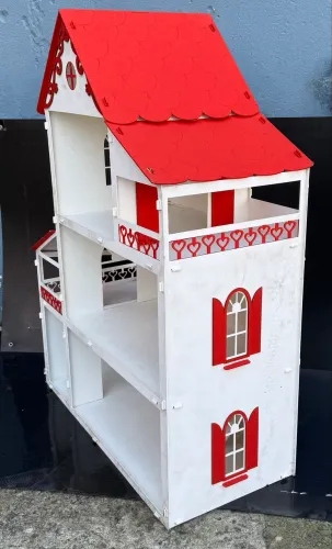 Casinha de boneca grande 1.20 altura estilo Barbie 