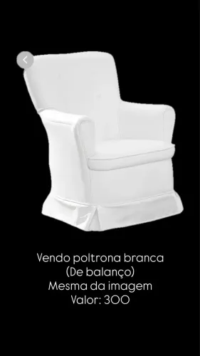 Vende-se poltrona de amamentação