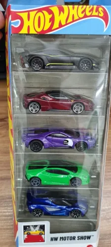 Hot Wheels 5 Pack HW Motor Show 2025 Ferrari SF90 1:64 Hotwees <br>
