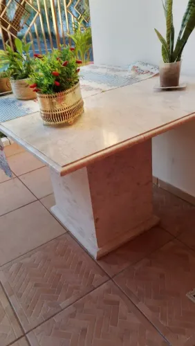 Mesa Mármore NOVAC BEGE +Travertino