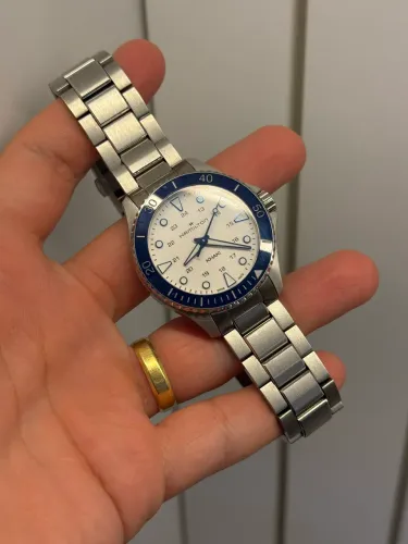 Relógio Hamilton khaki field navy 37mm