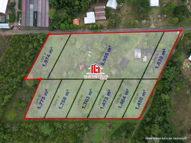 Terreno Ramal Claudio Mesquita, 1.650m², BR 174, Tem REGISTRO DE IMÓVEIS, desmembrado