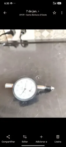 Relógio comparador Mitutoyo. Escala 0,01 mm