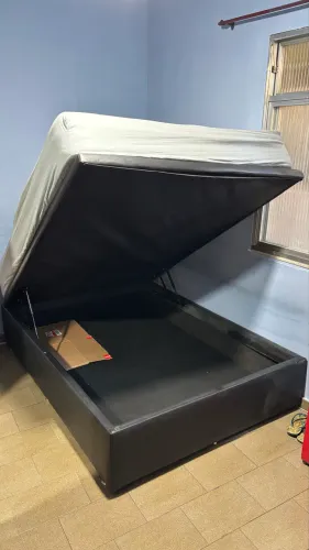 Cama Ortobom- Box baú + Colchão