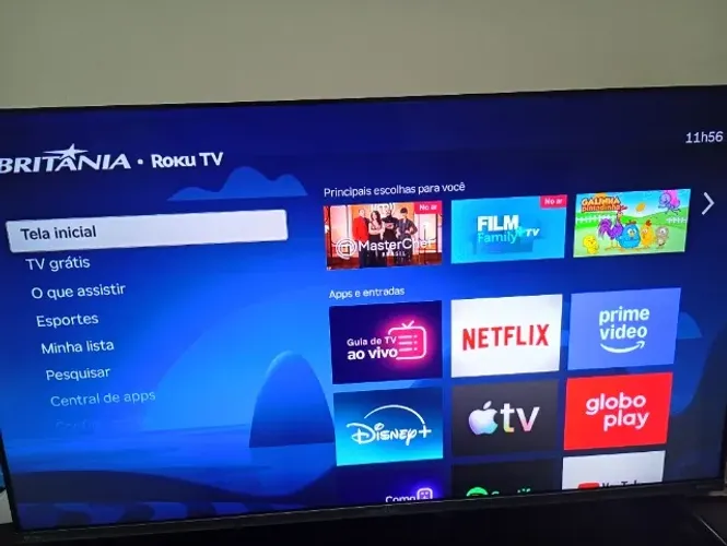Smart Tv Britânia Roku