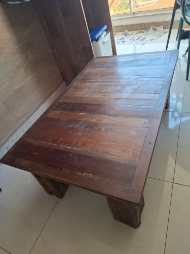 Mesa de centro- Madeira demolição