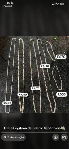 Corrente de Prata Legítima 925