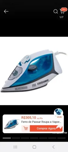 Ferro novinho black decker