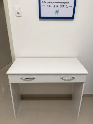 MESA DE ESCRITÓRIO ESCRIVANINHA BRANCA