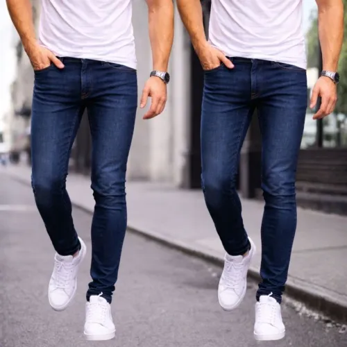  calça jeans masculina skinny / tamanho 42
