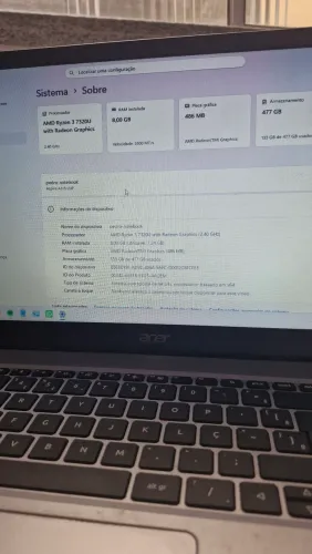 NotebNotebook Acer Aspire 3 8GB RAM - SSD 512GB
