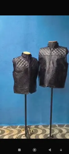 Colete de couro Masculino e Feminino