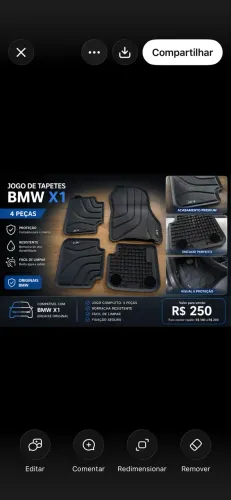 Kit de Tapetes Automotivos - Excelente Estado