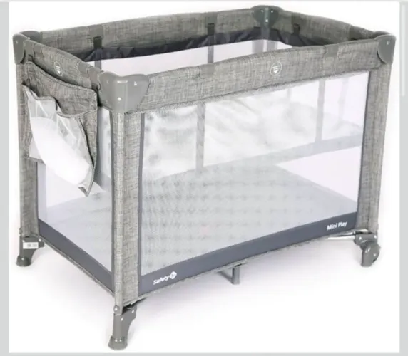VENDO Berço Safety, mini play Grey super novo 