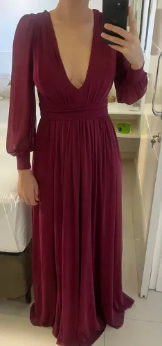 Vestido longo de festa 