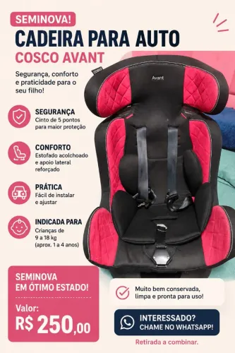 CADEIRINHA AUTO COSCO AVANT