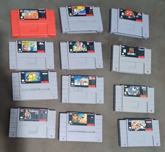 Jogos originais super Nintendo nes Doom Power Rangers street e outros