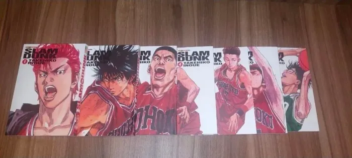 Mangás de Slam Dunk: Volumes 1 a 6 - Comprando o kit ganha o volume 9 de brinde!