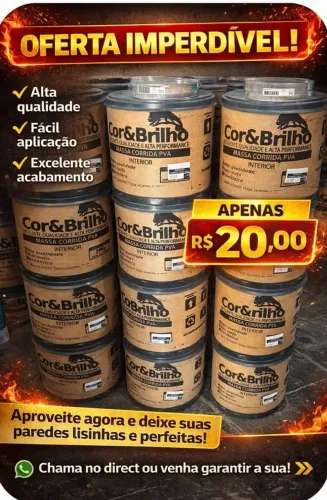Massa Corrida PVA, Oferta IMPERDÍVEL!!!