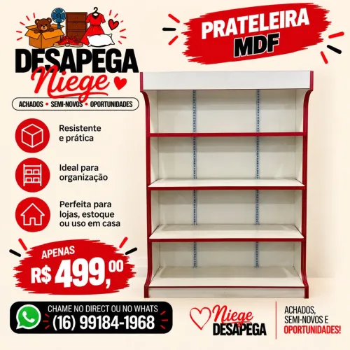 Prateleira Madeira MDF Ajustavel