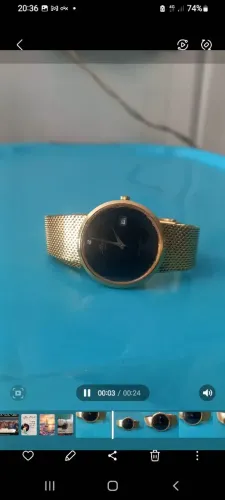 Vendo relogio mido, banhado a ouro :obs poucas marca de uso,negocio