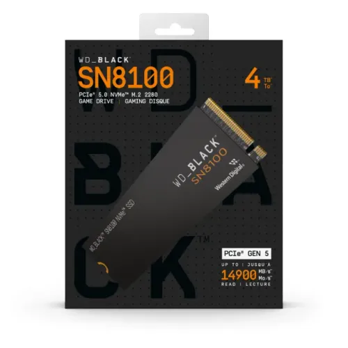 SSD WD BLACK SN8100 4.0TB [WDS400T1X0M] M.2 2280 NVMe PCIe x4 Gen5