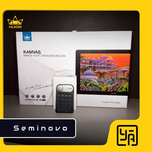 Huion Kamvas 22 + Mini Keydial KD100 | Excelente Estado | Kit Completo