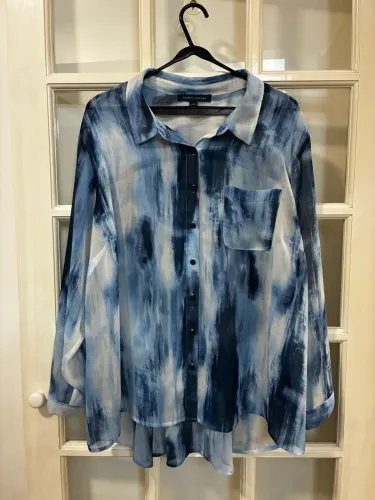 Camisa Feminina Tommy Hilfiger Azul GG