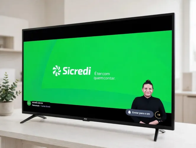 Smart tv gigante de 50 4K perfeita 