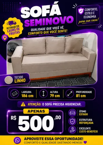 Sofá de Linho